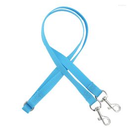 Dog Collars Nylon Two Heads Pet Collar Leash Double Twin Style Puppy Lead Safety Restriction Belt Doggy Outdoor Walking Rope