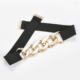 Belts Brand High Quality European And Elastic Waist Seal Decorative Suit Skirt Trim Down Women's Belt Chains