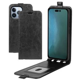 Phone Cases For Iphone 15 14 13 12 11 Mini Plus Max X XR XS 8 7 Flip UP Down Case leather Magnetic buckle with Card Slots