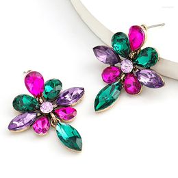 Dangle Earrings ZHINI 1Pair Crystal Water Drop For Women Vintage Geometric Big Rhinestone Wedding Jewelry Gift