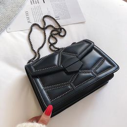 Evening Bags PU Leather Women's Shoulder Luxury Design Crossbody For Women Quality Fashion Soft Chain Handbags Solid Color