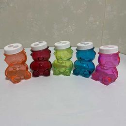 Hookahs 6.5inch Bear Smoking Oil Burner Glass Water Pipe Colours Come Assorted dab rigs W/ Oilburner Bowl