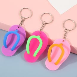 Simulation Slipper Keychain Pendant PVC Keychain Promotion Gift Keyring Key Chain