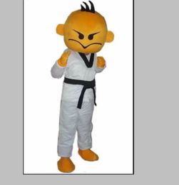 High quality hot fu boy Mascot Costumes Animated theme Kung Fu kid Cospaly Cartoon Character Halloween Carnival party