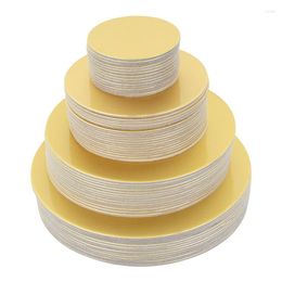 Bakeware Tools Golden Round Cake Board Circle Cardboard Base Diameter 10 16 22 26cm Perfect For Decorating Cupcake Dessert Tray