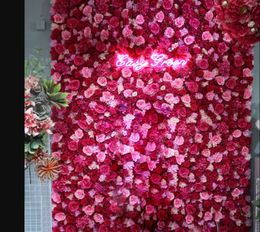 40x60cm Artificial Flower Wall Wedding Decoration Peony Rose Fake Flowers Hydrangea Panels Christmas Decoration