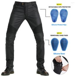 Motorcycle Apparel Coating Water Proof Lightweight Spring Summer Jeans CE Armour Approved Moto Straight Trousers Men Locomotive Pants