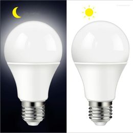 1-10PCS Led Lamp Bulb With Light Sensor Dusk To Dawn A60 AC220V 10W Energy Saving Garage Decoration Night