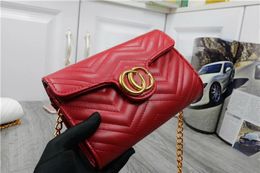 Ho Sale Fashion Vintage Shoulder Bag Womens Bags Designer Handbags Wallets for Women Leather Chain Bagi Crossbody Bagl 5 Colours 21X5X13CM