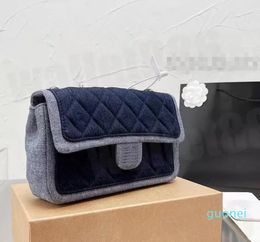 Designer -Denim Blue Shoulder Bag Luxury Designer Women Cowboy Chain Crossbody Messenger Bags Totes Classic Brand Lady Canvas Flap Purses Handbags