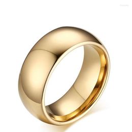 Wedding Rings Wedding Rings Tungsten Ring For Men 8Mm Classic Jewellery Smooth Hand Polishing Us 6 7 8 9 10 11 12 13 Drop Delivery 2022 Dhftk