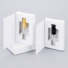 500pcs 3ML 5ML 10ML Glass Bottle Perfume Atomizer Parfum Spray Bottle with Packing Box Cosmetic Sample Vial Refillable Bottles