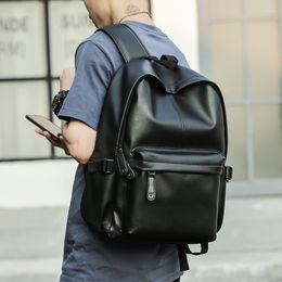 Backpack MOYYI 2022 Men Leather Fashion Waterproof Bag Male Casual Travel