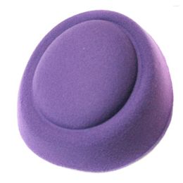 Berets Hairclip Women Beret Millinery Wedding DIY Craft Felt Fascinator Retro Base Mini Hostess Pillbox Hat Hair Accessories