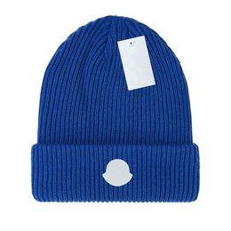 New Designer fashion beanies hats Men's and women's models bonnet winter beanie knitted wool hat plus velvet cap skullies Thicker hats M-6