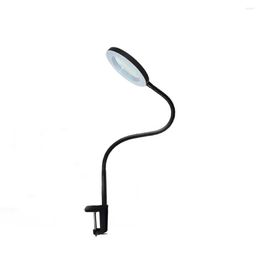 Table Lamps LED 5X Magnifier USB Lamp Clamp Soldering Helping Flexible Arms For Reading Working Welding DIY Repair Hand Tool