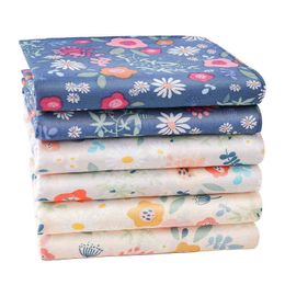 1 Set of Women Printed Handkerchief Cotton Scarf For Female Fresh Cartoon Pocket Hankie Coloful Hankerchiefs For Party Gift Wedding J220816