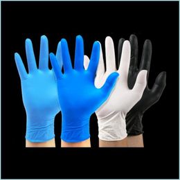 Cleaning Gloves Disposable Gloves Nitrile Glove Protective Waterproof And Anti-Corrosion 100Pcs / Lot Cleaning Tools 94 N2 Drop Deliv Dhxb0