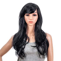 Fashion 26-Inch Long Curly Wave Cosplay Synthetic Wig Coloured wig