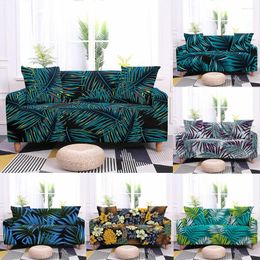 Chair Covers Tropical Leaf Plant Sofa Cover Set For Living Room Modern Furniture Sectional L Bed All-Inclusive Elastic Stretch Slipcover