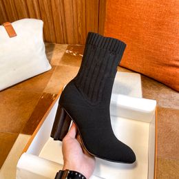 Designer Tabi Boots Winte Ankle Sock Boots Fashion Woman Heel Boot Famous Luxury Goods Booties Women 35-42eur dfd