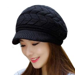 Beanie/Skull Caps Winter Beanies Knit Women's Hat Winter Hats For Women Ladies Beanie Girls Skullies Caps Bonnet Femme Snapback Wool Warm Hat 2018 T221020