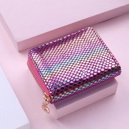 Wallets Sequin Design Women Clutch Female Money Coin Purse Mini Short Brand Small Wallet Multi-card Bit Card Holder Carteras