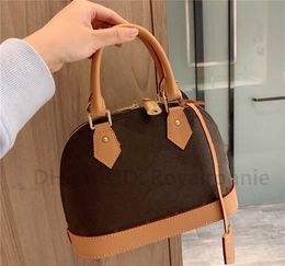 designer bag Evening Bag 2022 Alma Bb Fashion Women Shoulder Retro Luxury Deigner Leather Handbag Shell Wallet Pure Ladie Cometic Crobody Tote