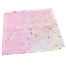 2 pcsset Ladies Women Vintage Cotton Square Handkerchiefs Floral Handkerchief J220816