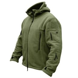 Outdoor Jackets Hoodies Men US Military Winter Thermal Fleece Tactical Jacket s Sports Hooded Coat Softshell Hiking Army 221021