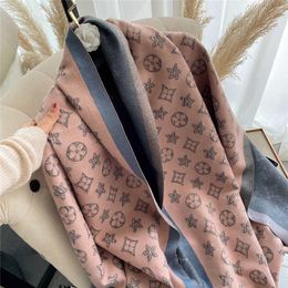 Cachecol de Caxemira Luxo Feminino Xales Quentes de Inverno e Wraps Design Cavalo Estampado Bufanda Lenços de Cobertor Grosso2022