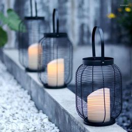 Candle Holders Metal Outdoor Candels Holder Hanging Nordic Tealight Candl Luxury Design Pe De Vela Clear Candles Table