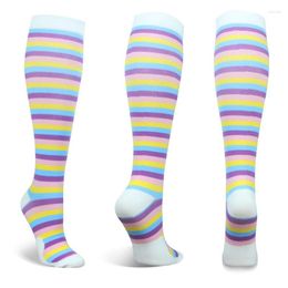 Men's Socks 6PCS 3 Pairs Unisex Sick Compression Stockings Cycling Fit For Women & Men Sport Nylon Running