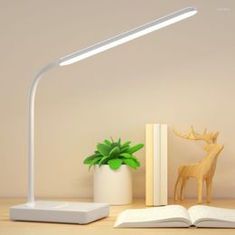 Table Lamps Modern Nordic Desk Home Office Art Dimmable Adjustable Baseus Reading Bedroom Night Lamp Escritorio Light Fixture JW50YD