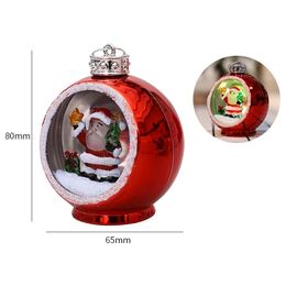 Christmas Decorations Led Electroplating Ball xmas Decoration Plastic Lamp Home Gift Tree Pendant RRE15318