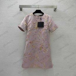 Дизайнерская платья женская цветочная блестка с блестками.