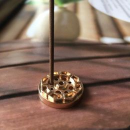 Fragrance Lamps 1PCS 9 Holes Mini Lotus Incense Burner Holder Plate For Sticks Cones Small Censer Stand Home Decor