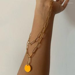 Chains Vintage Necklace Gold Chain Women Jewelry Layered Accessories For Girls Clothing Aesthetic Gifts Fashion Pendant Necklaces 2022