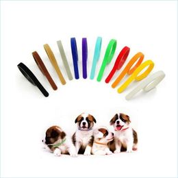 Dog Collars Leashes Puppy Collar Identification Id Collars Band For Whelp Kitten Dog Pet Cat Veet Practical 12 Colours 41 H1 Drop Del Dh56C