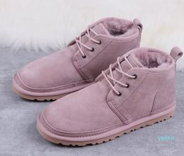 Men's Classic Boots Newm Series Straps Casual Warm Mini Boot women Winter Wool Shoe Boots