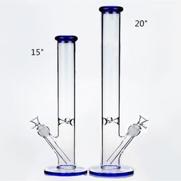 20 inch Tall 5mm thick Hookahs water bongs female 14mm heady recycler oil rigs beaker bubbler triple honeycomb perc glass pipes bowl