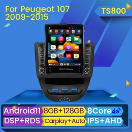 Car dvd Radio Stereo Player for Peugeot 107 Toyota Aygo Citroen C1 2005 - 2014 CarPlay Android Auto GPS Navigation 2 Din 2din DVD