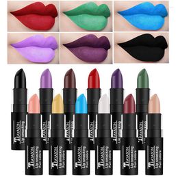 Lip Gloss Colourful Long Lasting Nude Dark Red Black Lipkit Pigment Waterproof Halloween Makeup Sexy Lipstick Matte Make Up