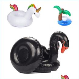 Other Pools Spashg Mini Inflatable Coaster Coconut Tree Crab Cup Holder Fun Beach Party Swimming Pool Float Toy Home Decor Supplies Dhaxk