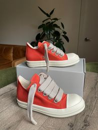 2022ss High Top Orange canvas satin Boots Mage Lace Rock Sneakers ramones Quality boot