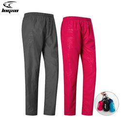 Outdoor Pants LNGXO Waterproof Hiking Unisex Camping Trekking Climbing Rain Sports Quick Dry Mountain Women Men Trousers 221021