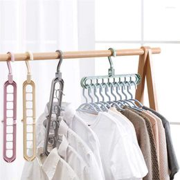 Hangers & Racks Plastic Coat Clothes Hanger Wall Storage Organiser Cupboard Hook Drying Rack Bathroom 9 Holes