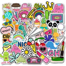 50PCS INS Style Outdoor Landscape Stickers Aesthetic California Decals Sticker To DIY Luggage Laptop Bike Skateboard Phone Car AZ099