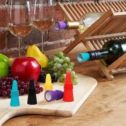 Reusable Silicone Wine Stoppers Bar tools Beverage Bottles Stopper With Grip Top For Keep the Wine Fresh Toppers FY5336