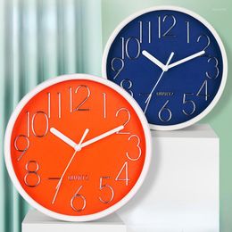 Wall Clocks 8 Inch Simple Clock Round Mute Quartz Creative Fashion Living Room Indoor Decoration Watch